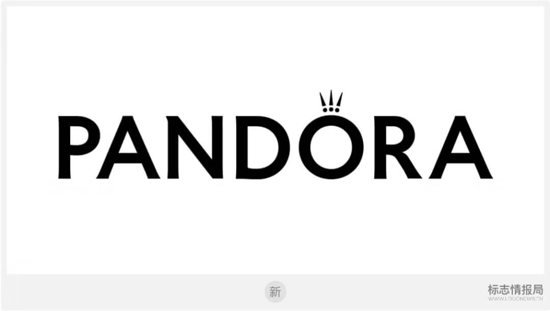 潘多拉pandora珠宝37年后启用全新logo设计 重塑品牌形象