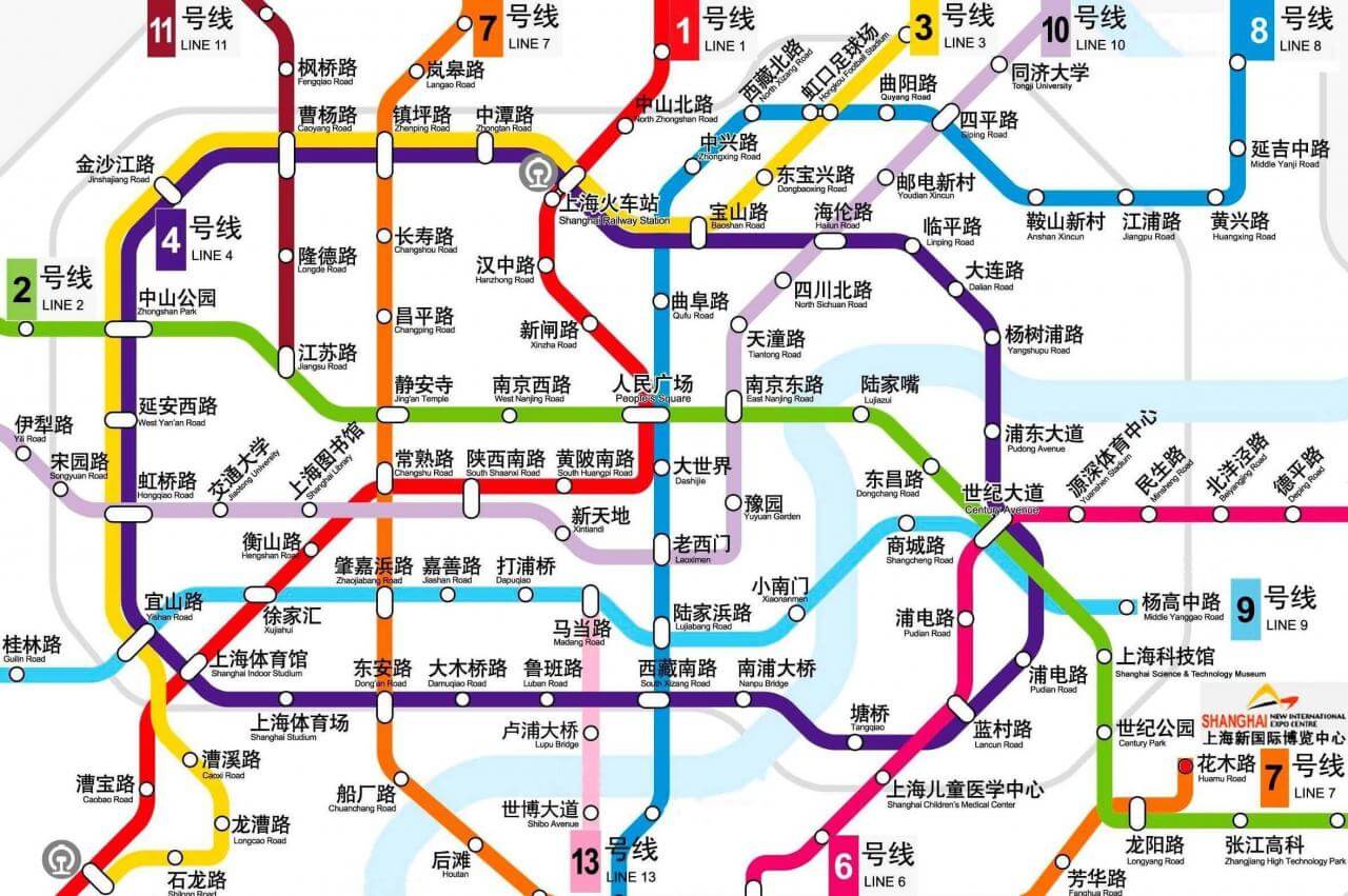 上海地铁22条线路图图片